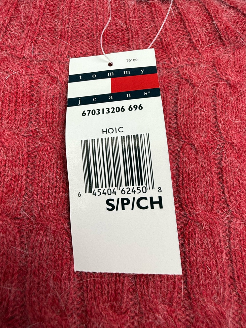 Vintage Y2K NWT Tommy Hilfiger Turtleneck Sweater Small Red Wool Long Sleeve - Picture 5 of 10